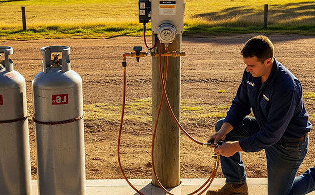 Gas Fitter Connecting Cylinder